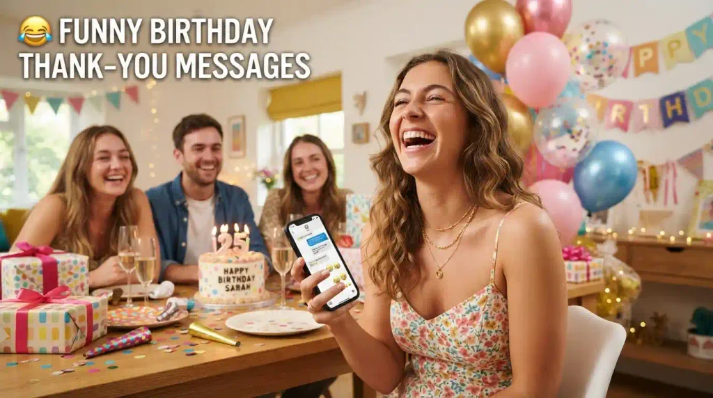 Funny Birthday Thank-You Messages