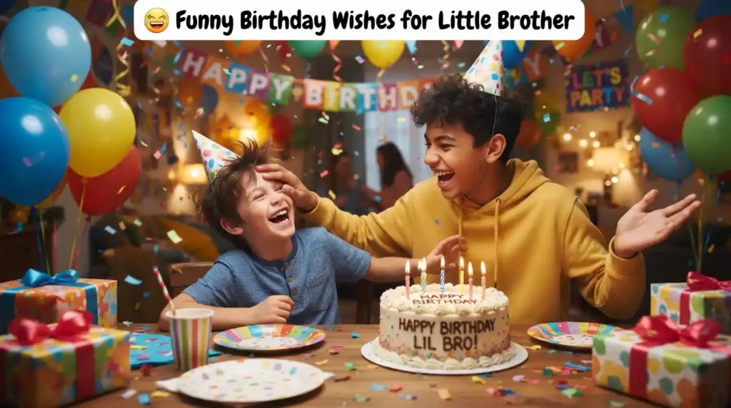 Funny Birthday Wishes for Little Brother
