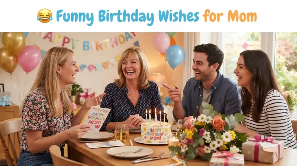 Funny Birthday Wishes for Mom