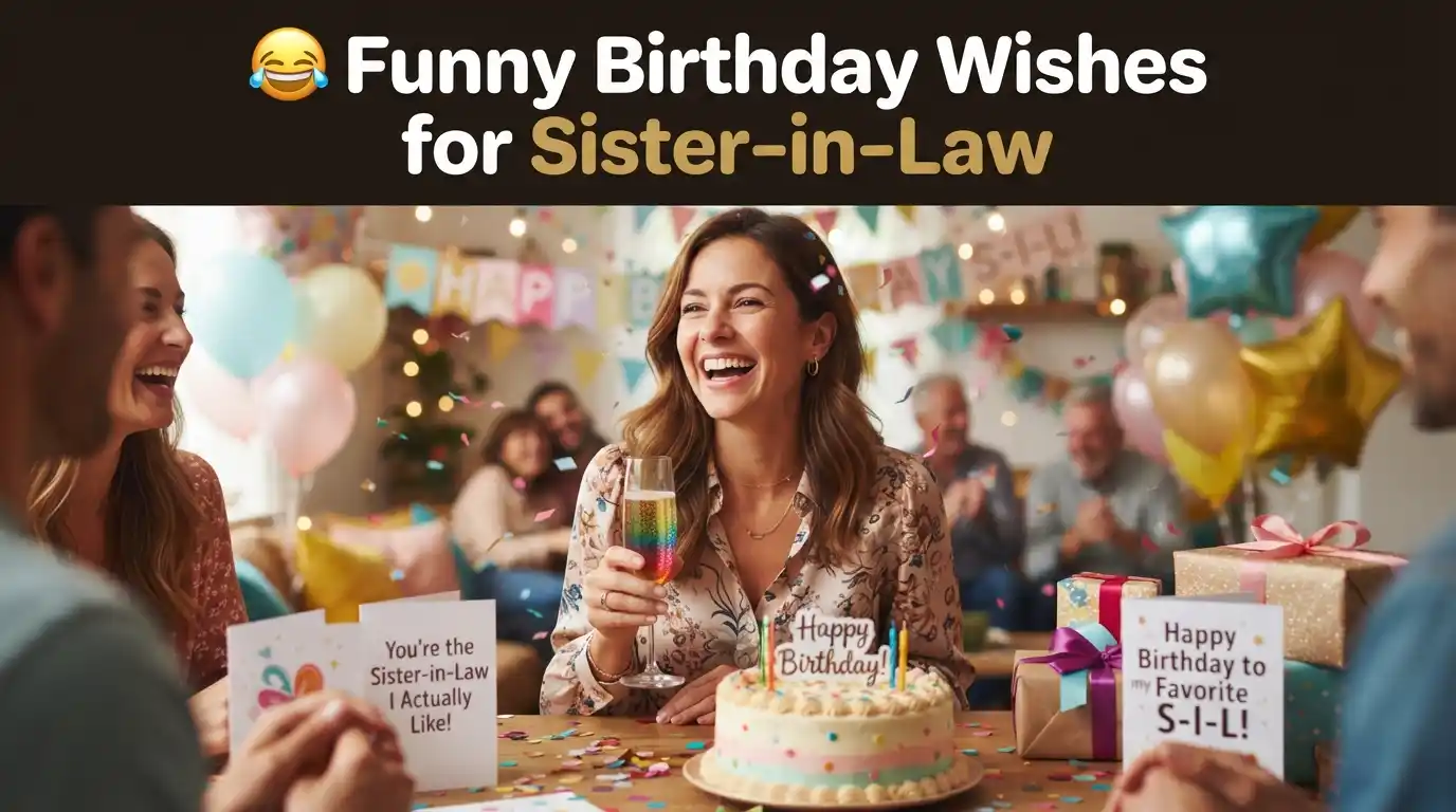 Funny Birthday Wishes for Sister-in-Law