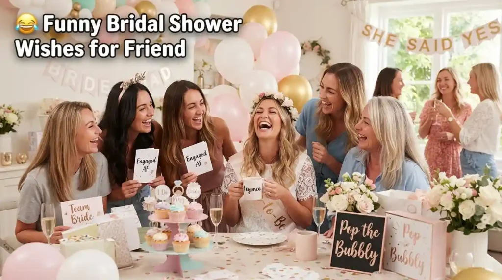 Funny Bridal Shower Wishes for Friend