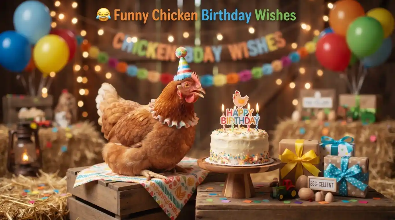 Funny Chicken Birthday Wishes to Make Them Laugh