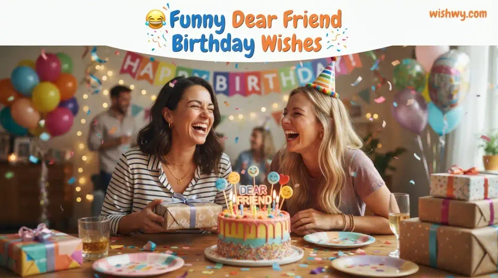Funny Dear Friend Birthday Wishes