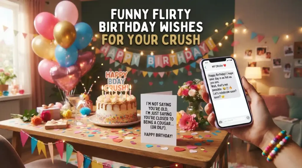 Funny Flirty Birthday Wishes for a Crush