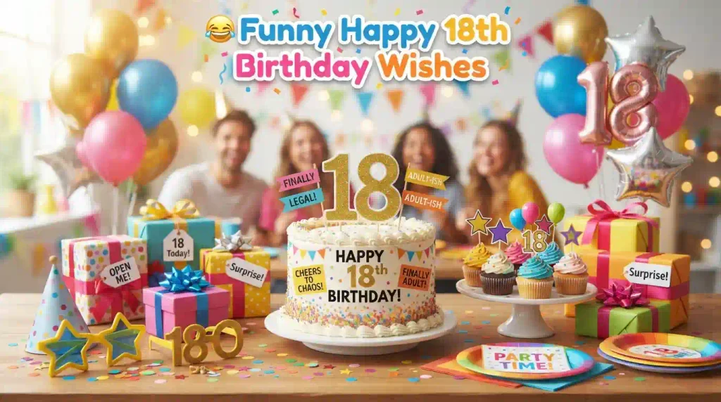 Funny Happy 18th Birthday Wishes