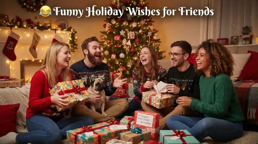 Funny Holiday Wishes for Friends
