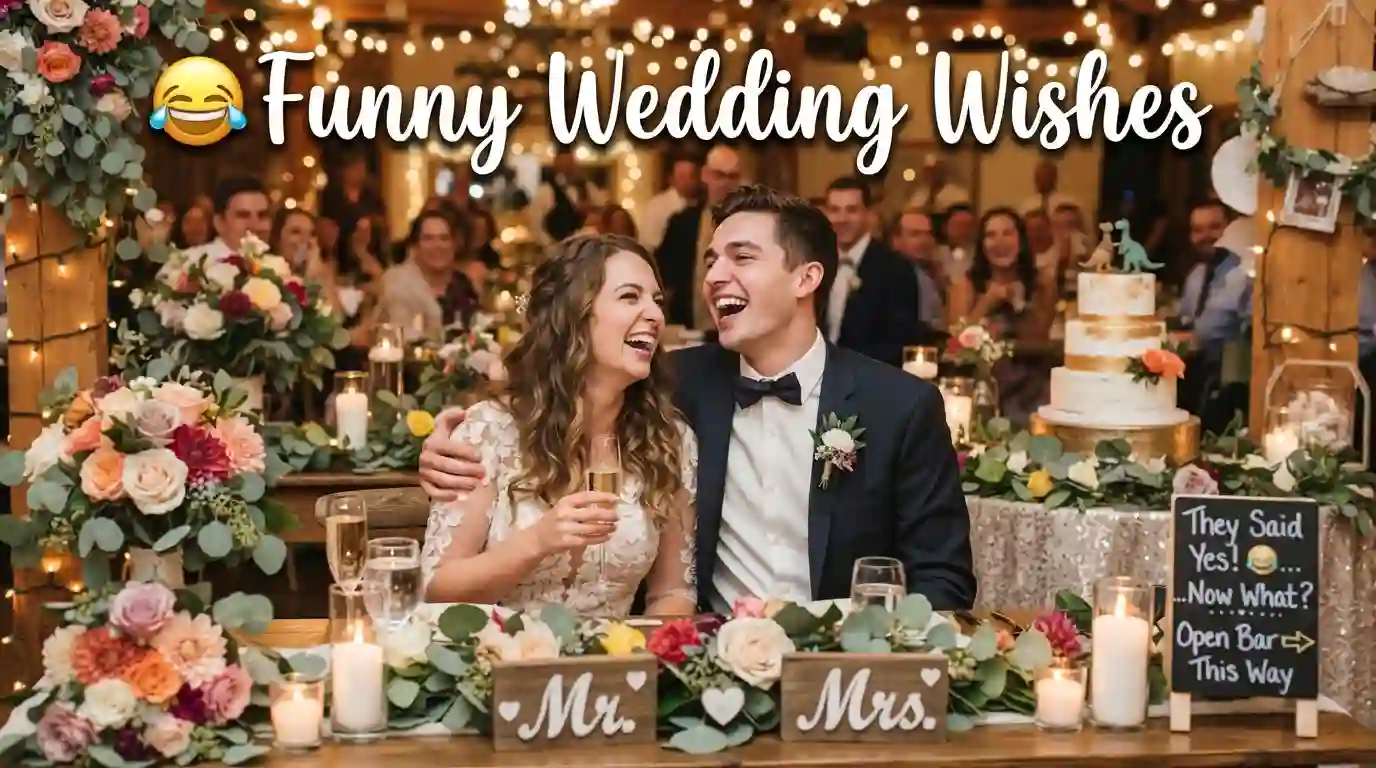 Funny Wedding Wishes for a Fun Celebration
