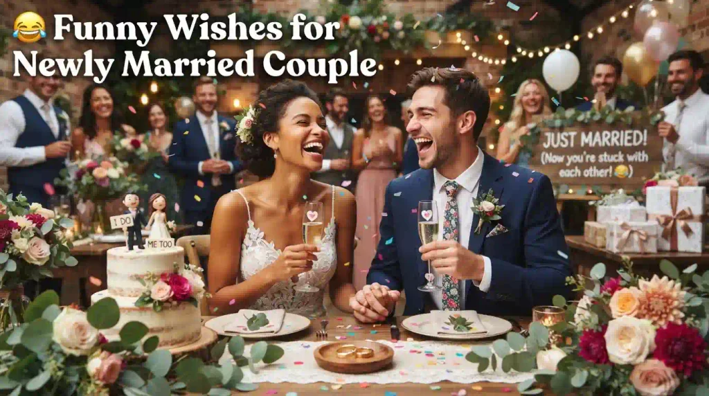 Funny Wishes for Newly Married Couple