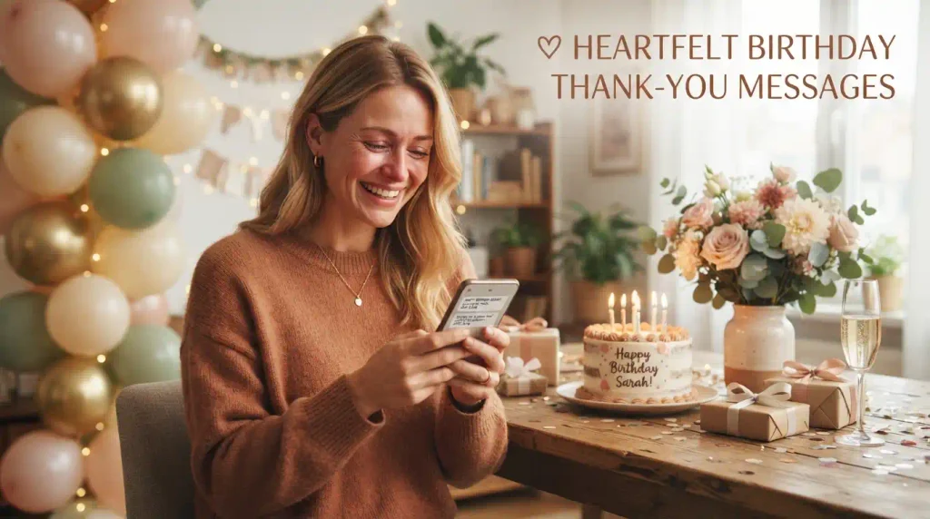 Heartfelt Birthday Thank-You Messages