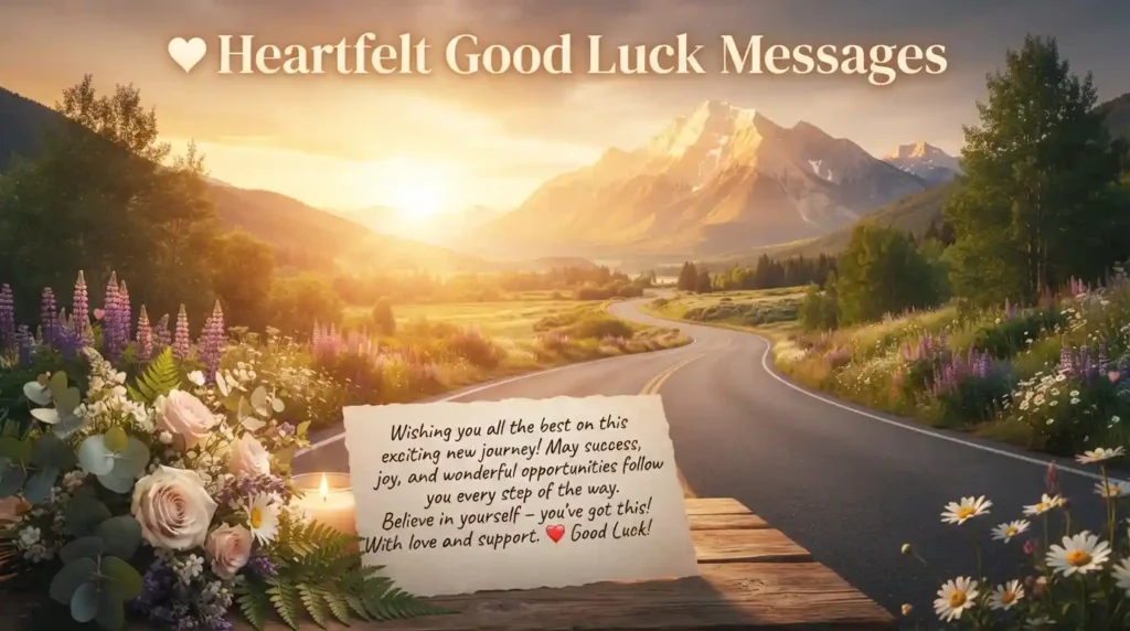 Heartfelt Good Luck Messages