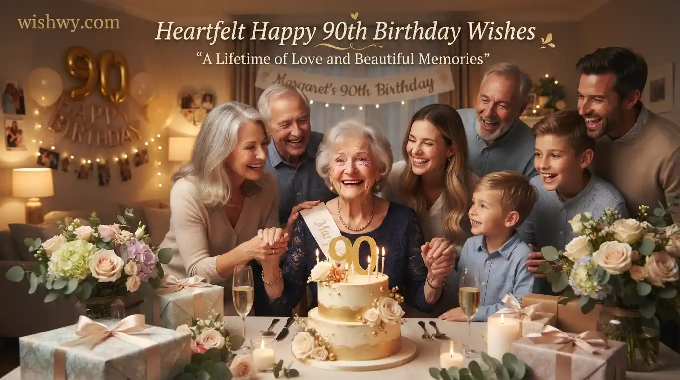 Heartfelt Happy 90th Birthday Wishes