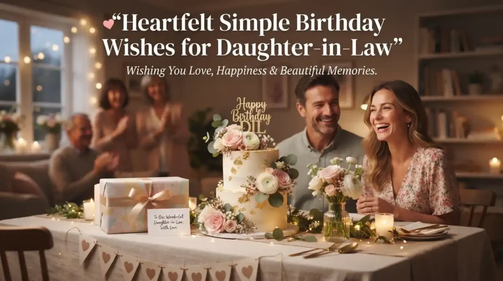 Heartfelt Simple Birthday Wishes for Daughter-in-Law