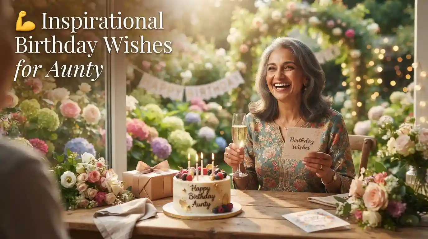 Inspirational Birthday Wishes for Aunty