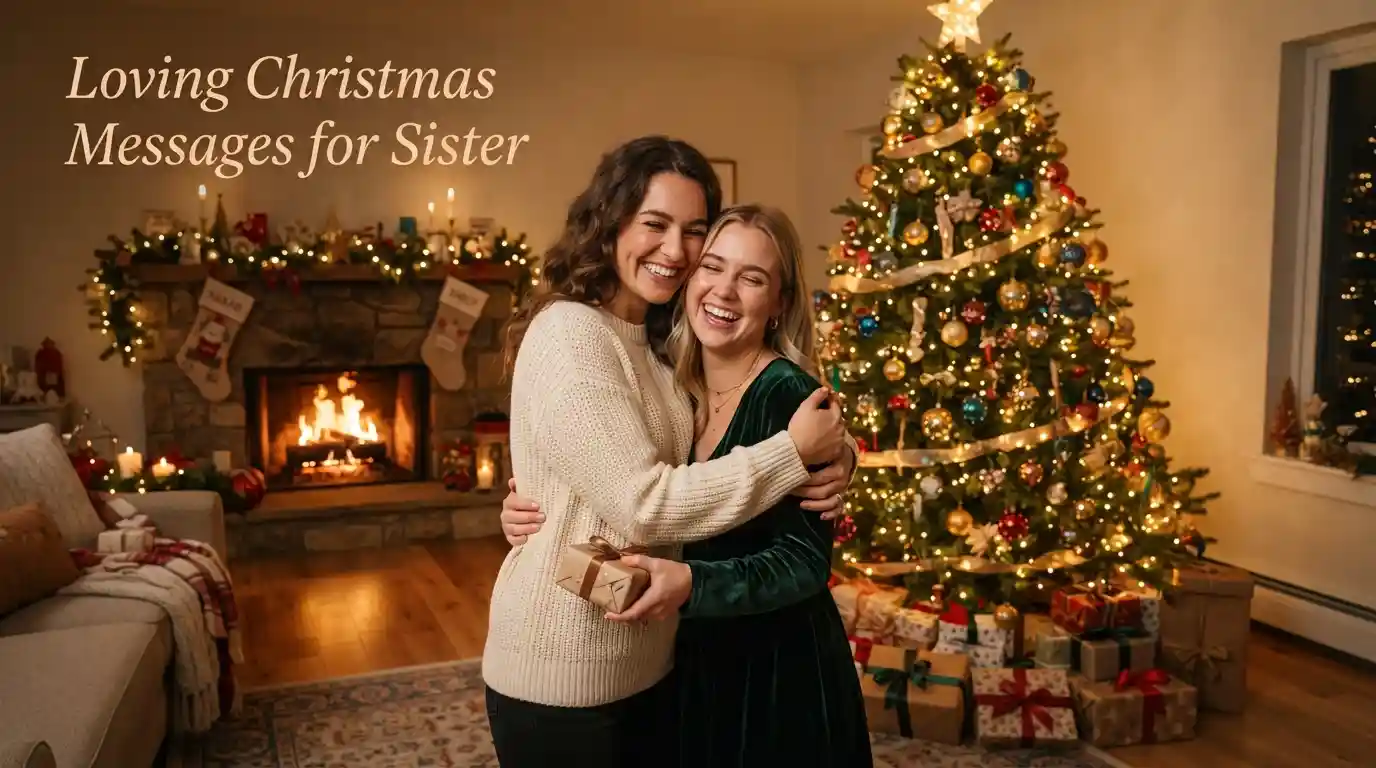 Loving Christmas Messages for Sister