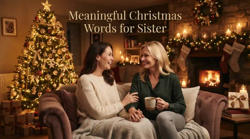 Meaningful Christmas Words for Sister