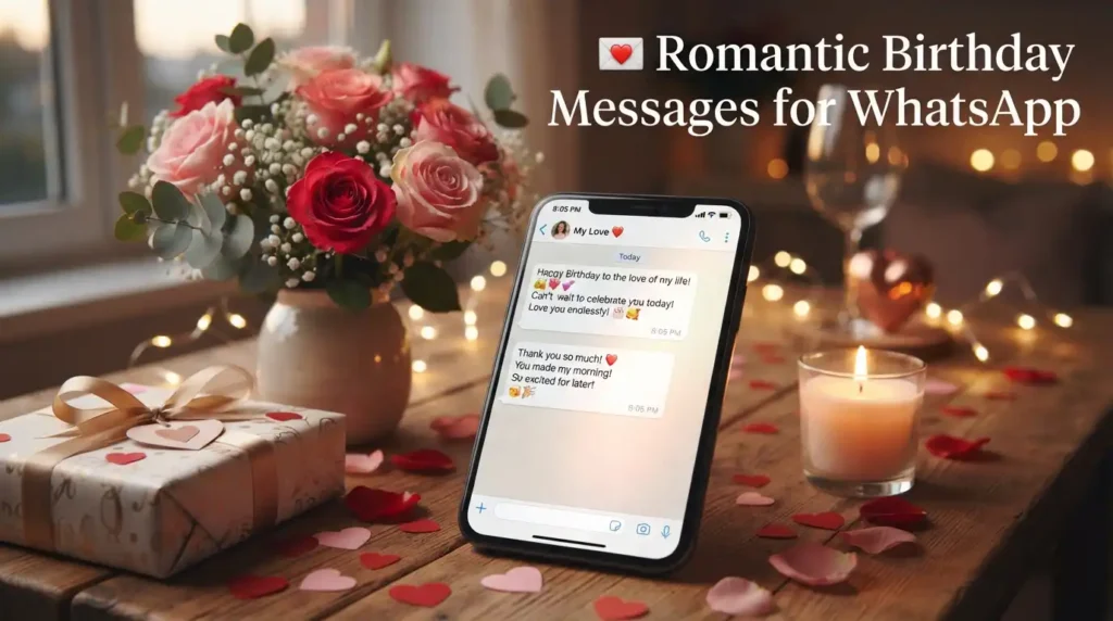Romantic Birthday Messages for WhatsApp