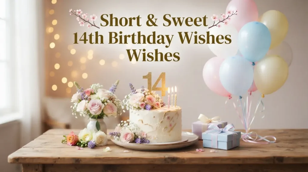 Short & Sweet 14th Birthday Wishes