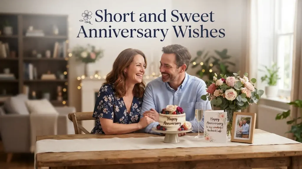 Short and Sweet Anniversary Wishes