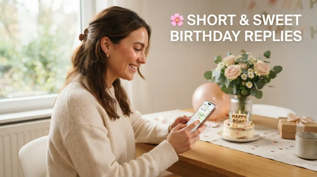 Short & Sweet Birthday Replies