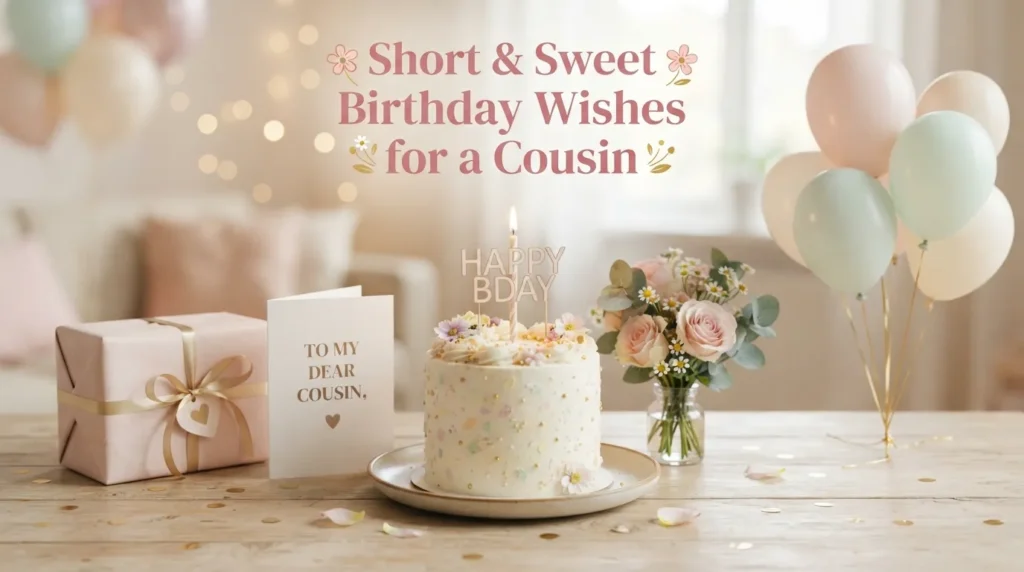 Short & Sweet Birthday Wishes for a Cousin