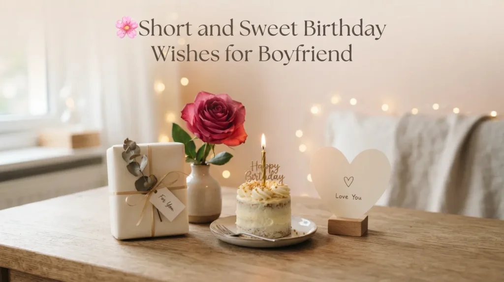 Short and Sweet Birthday Wishes for Boyfriend