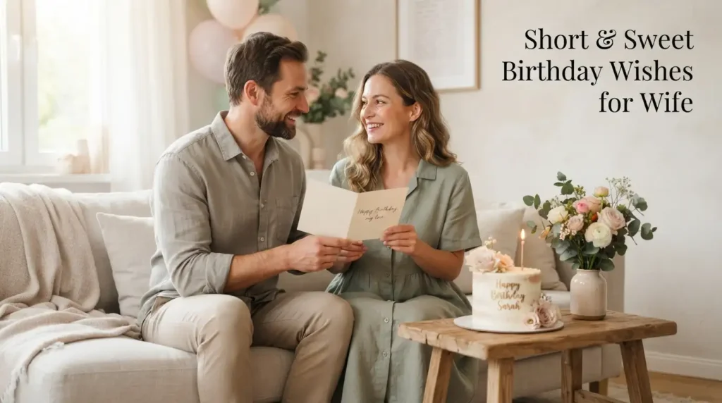 Short & Sweet Birthday Wishes for Wife