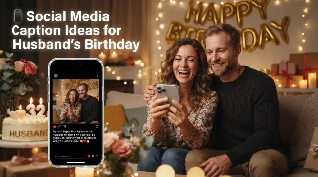 Social Media Caption Ideas for Husband's Birthday