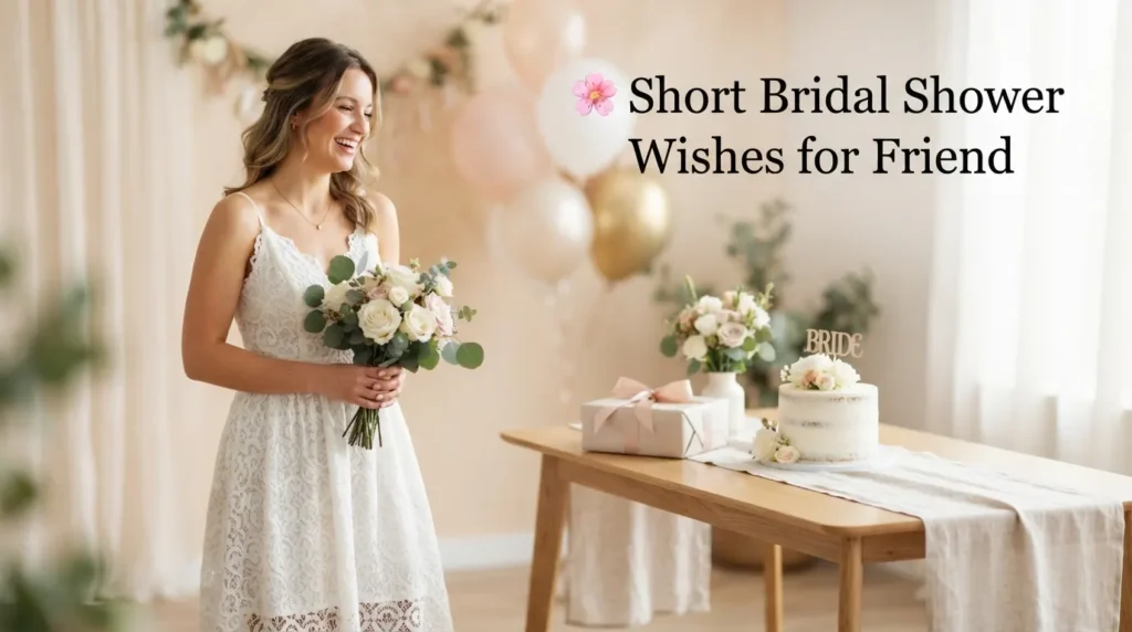 Short Bridal Shower Wishes for Friend