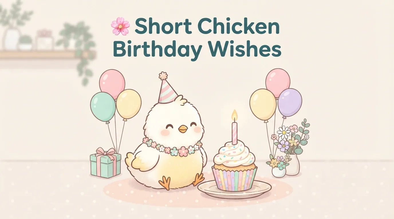Short Chicken Birthday Wishes