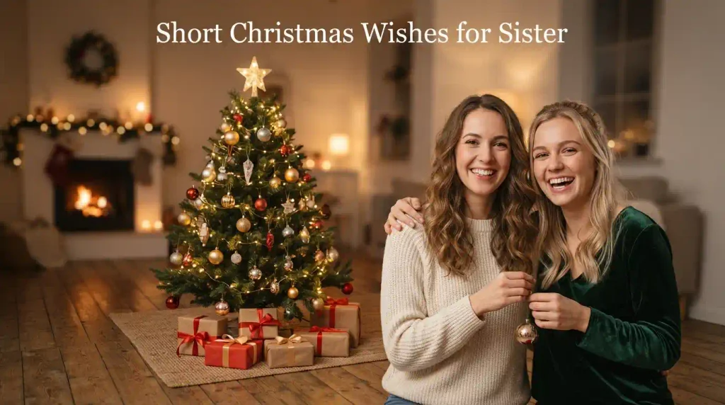 Short Christmas Wishes for Sister