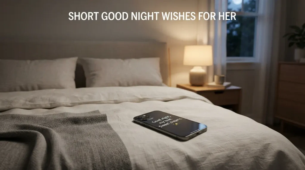 Short Good Night Wishes for Her
