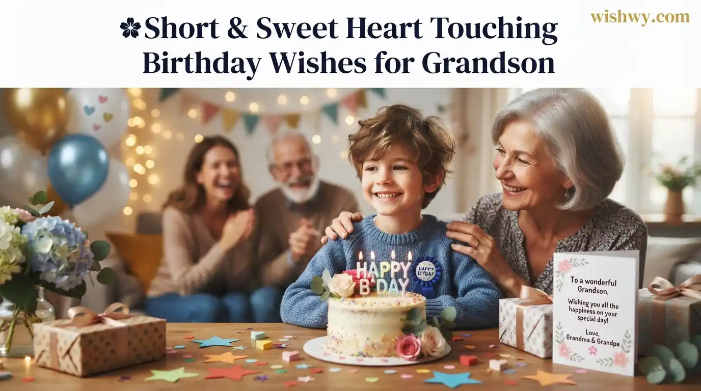 Short & Sweet Heart Touching Birthday Wishes for Grandson
