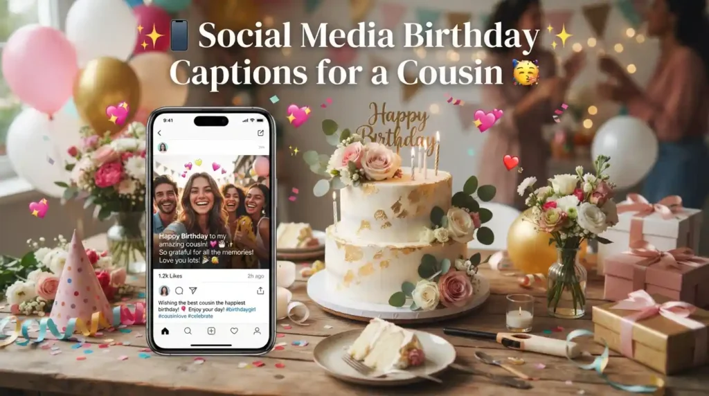 Social Media Birthday Captions for a Cousin