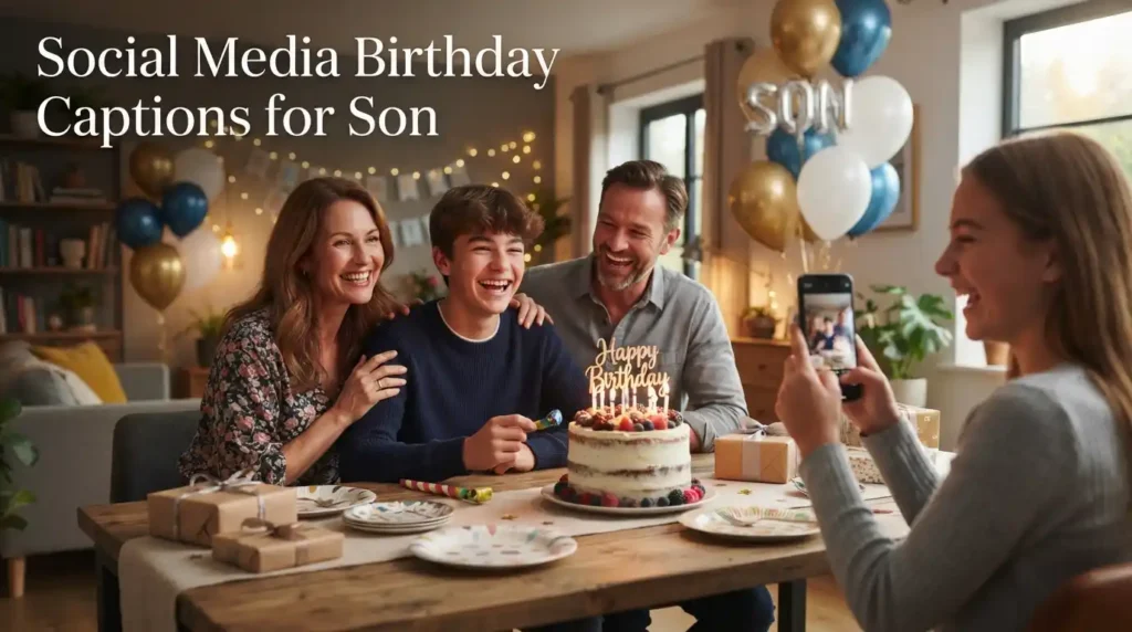 Social Media Birthday Captions for Son