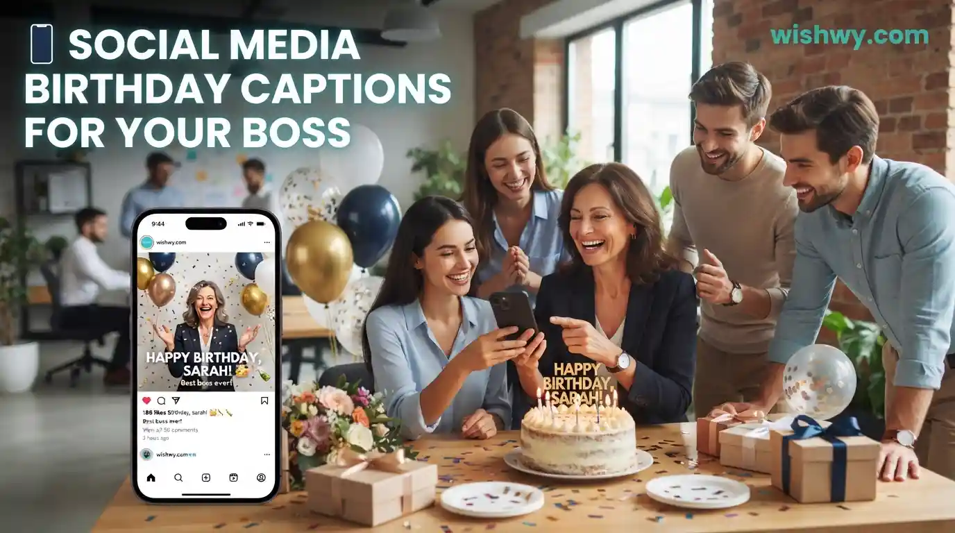 Social Media Birthday Captions for Your Boss