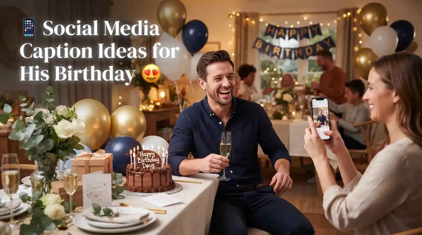 Social Media Caption Ideas for His Birthday