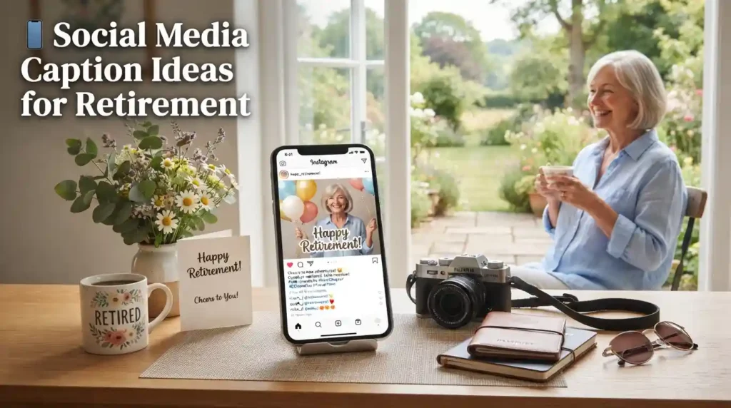 Social Media Caption Ideas for Retiremen