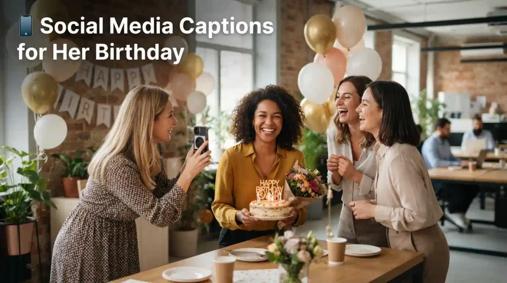 Social Media Captions for Her Birthday
