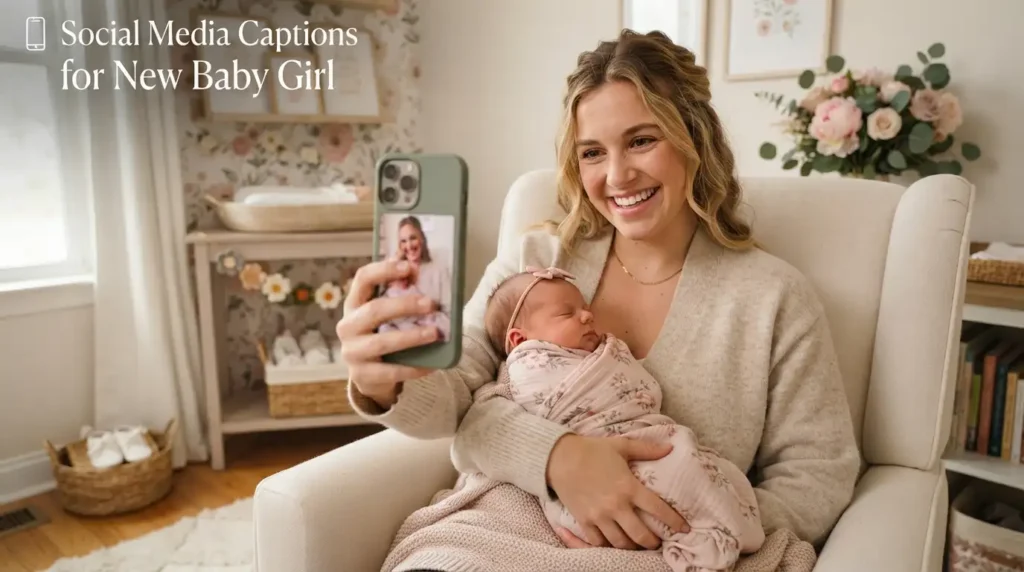 Social Media Captions for New Baby Girl
