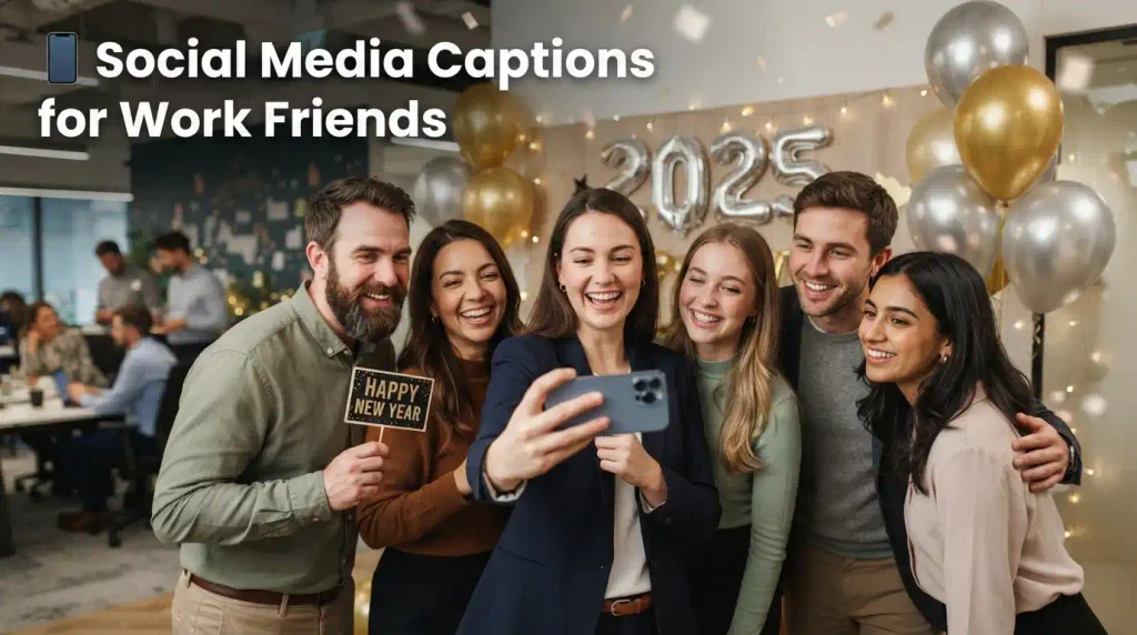 Social Media Captions for Work Friends