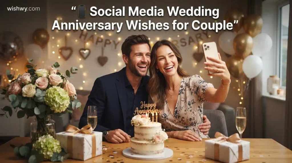 Social Media Wedding Anniversary Wishes for Couple
