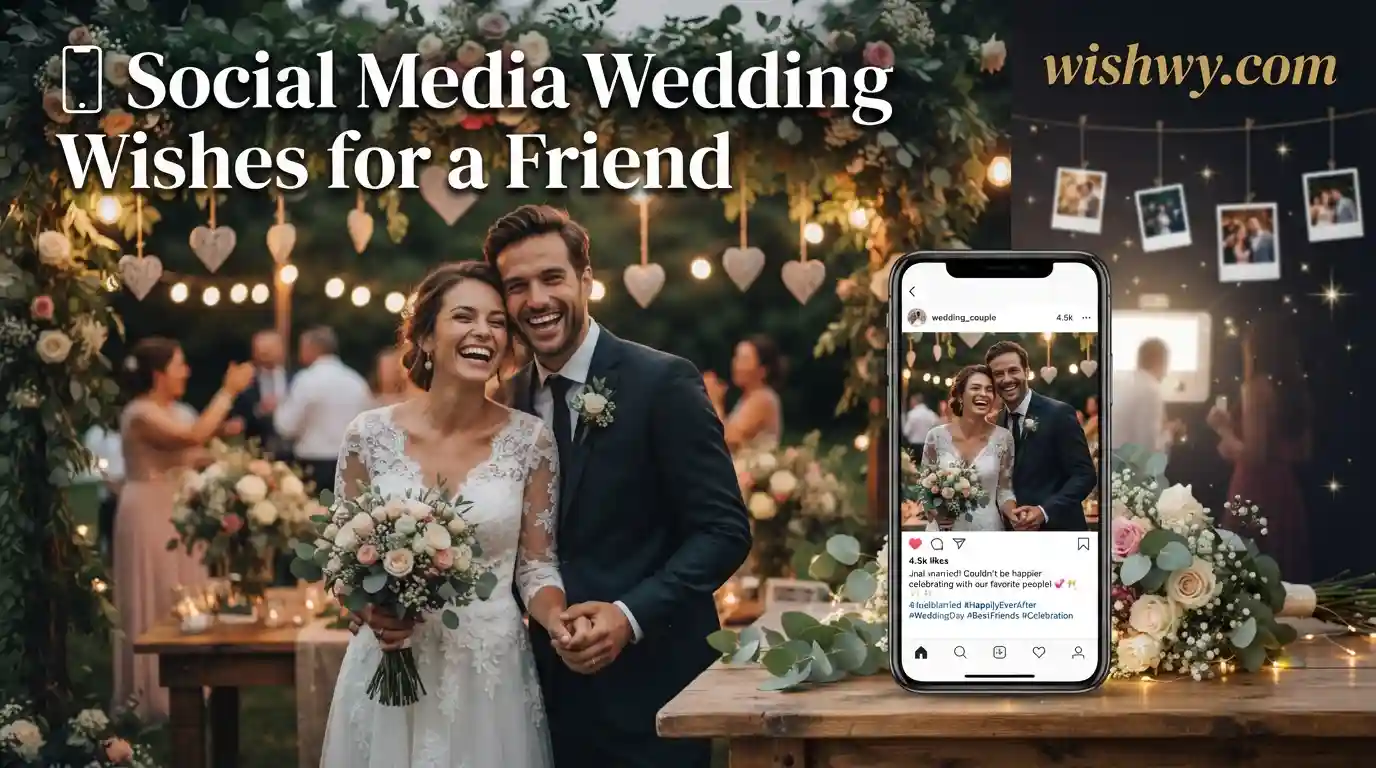 Social Media Wedding Wishes for a Friend