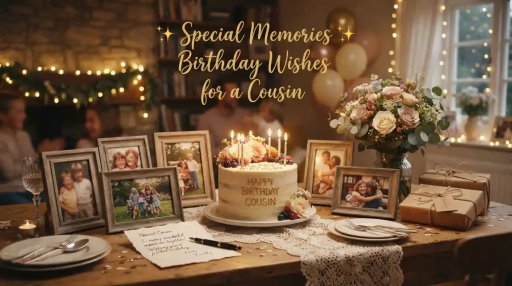 Special Memories Birthday Wishes for a Cousin