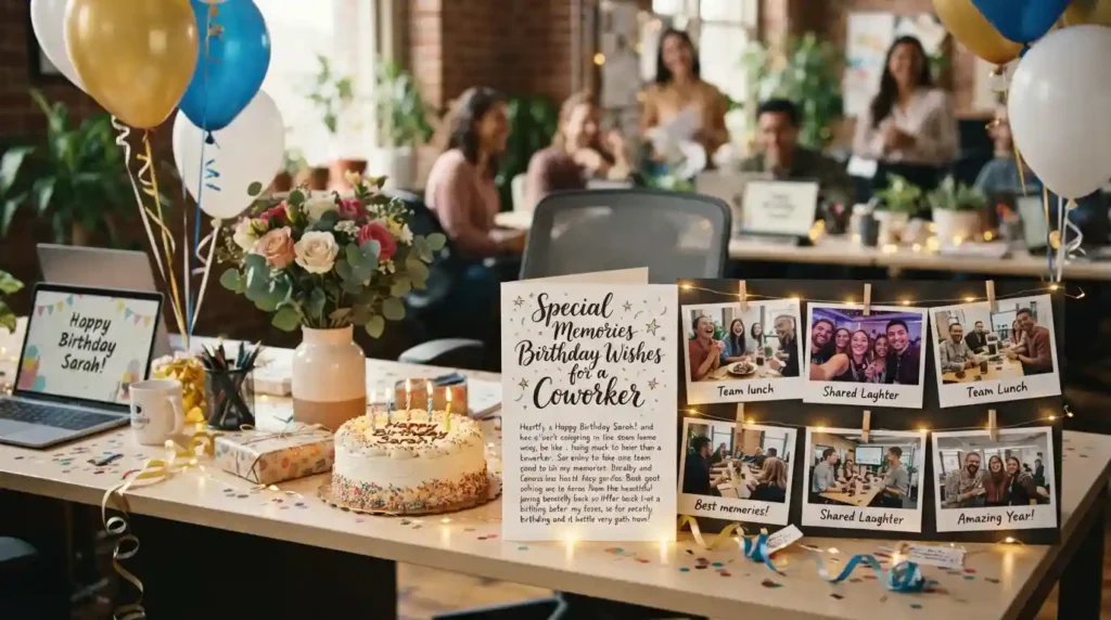 Special Memories Birthday Wishes for a Coworker