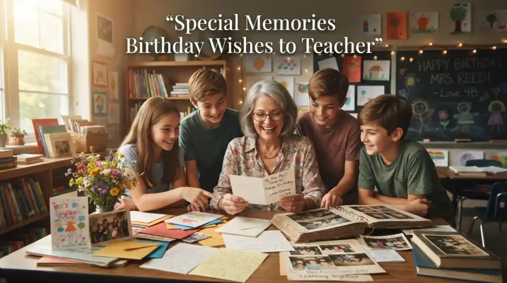Special Memories Birthday Wishes to Teacher