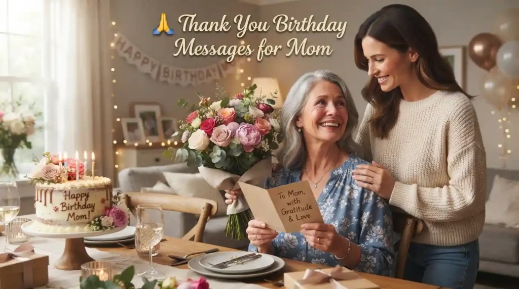 Thank You Birthday Messages for Mom