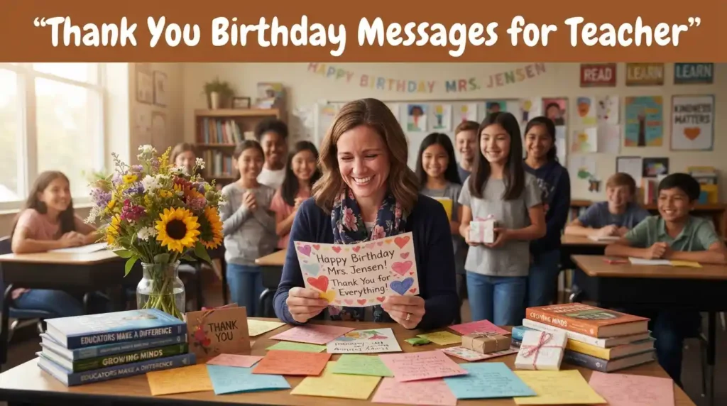 Thank You Birthday Messages for Teacher