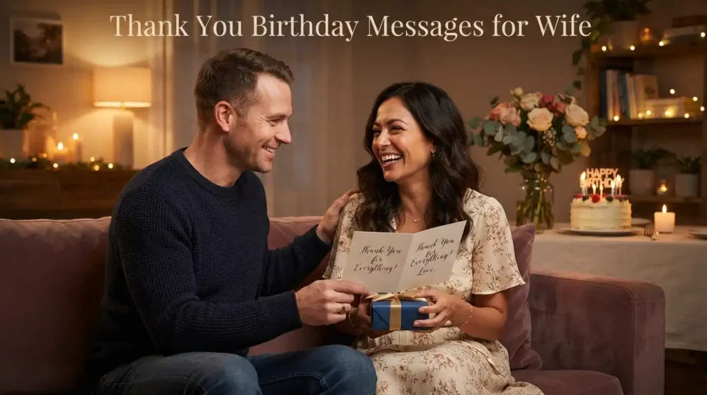 Thank You Birthday Messages for Wife