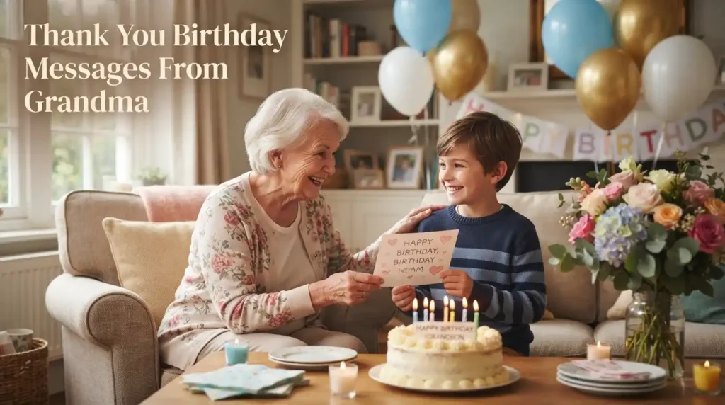 Thank You Birthday Messages From Grandma