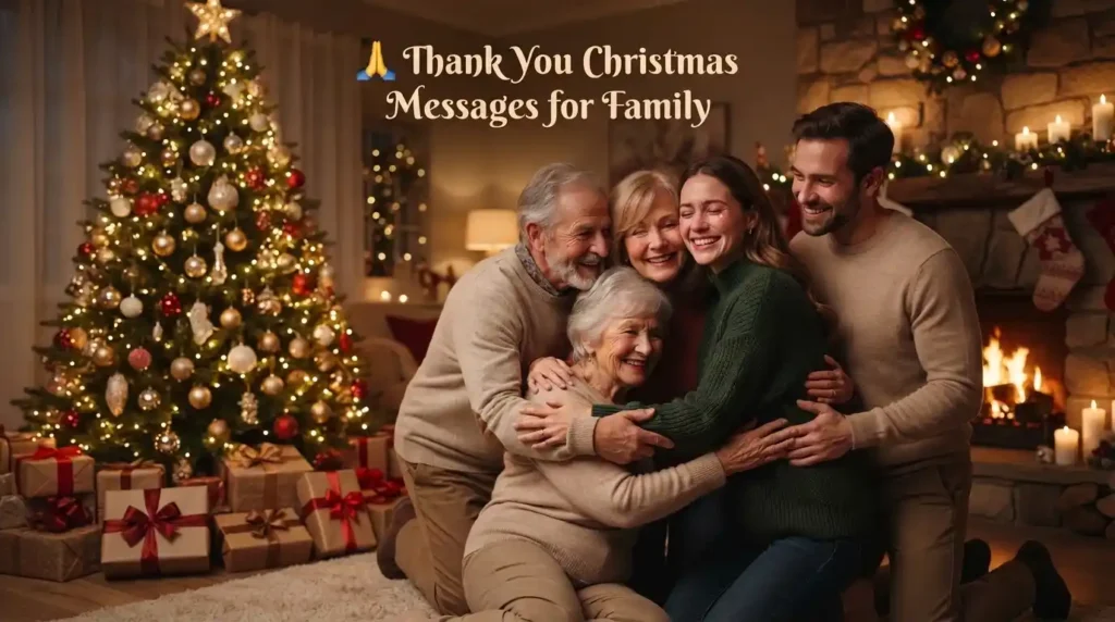 Thank You Christmas Messages for Family